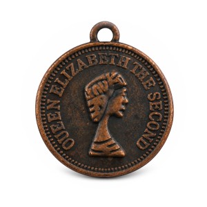 Metal Coin pendant, ø25 mm