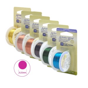 Käsitöötraat Artistic Wire, vask, 28 ga, ø0,32 mm; 13,7 m, Beadalon AWD-28